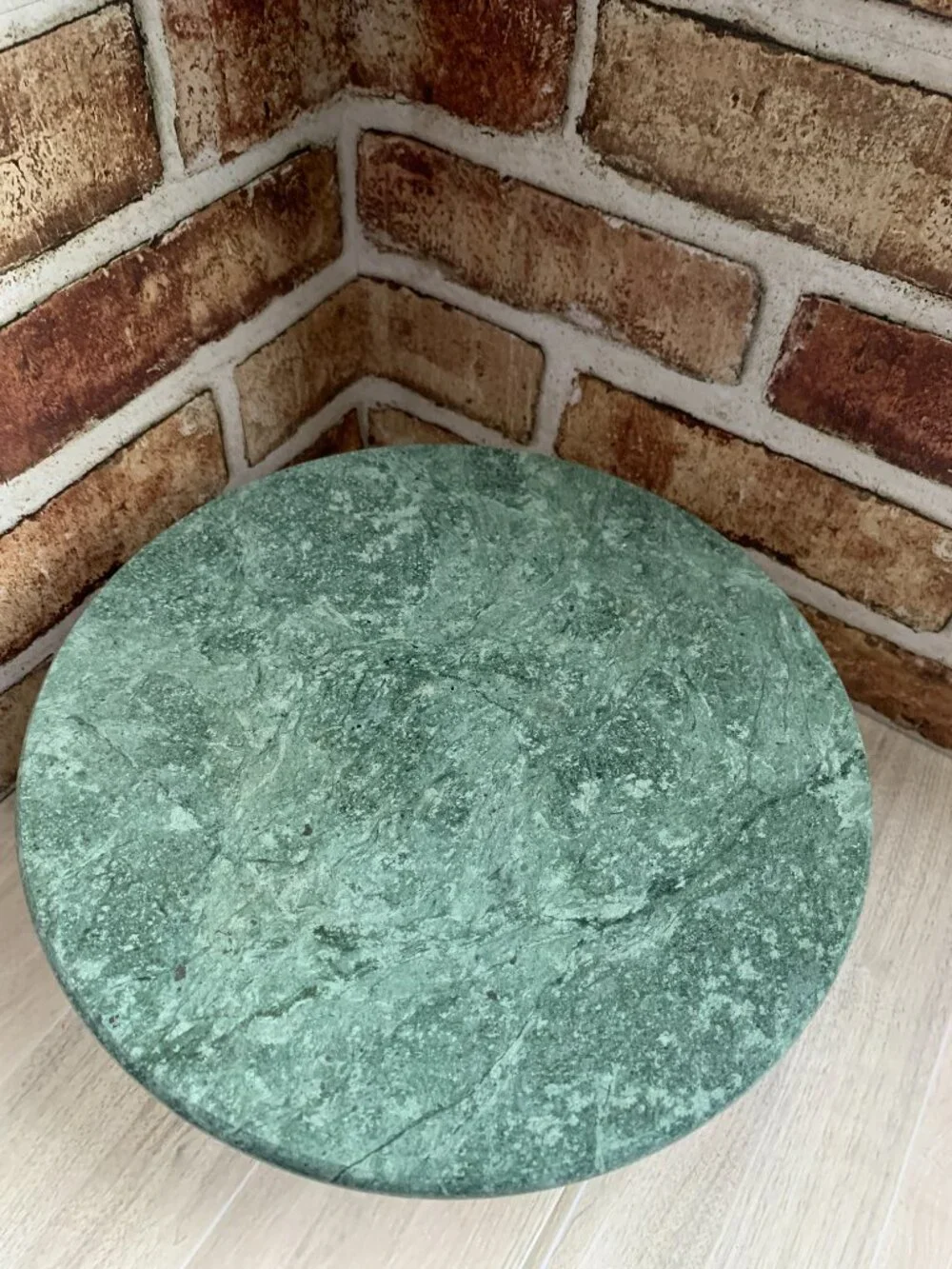 Vintage Marble Cake Stand/Cheese Pedestal (11